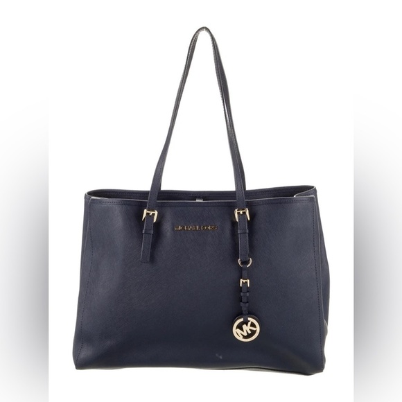 Michael Kors Handbags - Michael Kors Jet Set Navy Tote